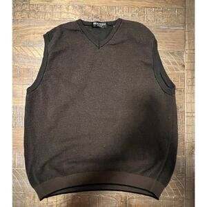 Brandini Men's Sweater Vest Vintage Size XL Academia Professor Academic Teacher